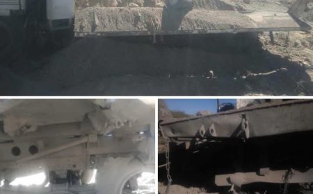البيضاء : لقم أرضي يدمر شاحنة بمديرية ذي ناعم ونجاة قائدها