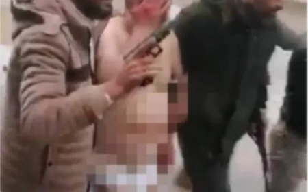 ظهر عاريًا.. بالفيديو للحظة القبض على شبيح بشار الأسد في درعا