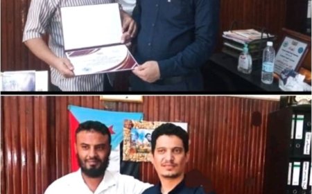 مدير عام البريقة يُكرّم إدارة الرقابة على الموارد المالية نظير جهودها المتميزة