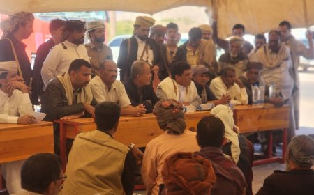عضو هيئة رئاسة المجلس الانتقالي الجنوبي الشيخ راجح سعيد باكريت يزور أرض لقموش