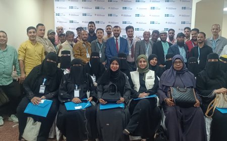 (منظمة البحث عن أرضية مشتركة) تقيم لقاءً لدعم الاحتياجات المجتمعية في لحج