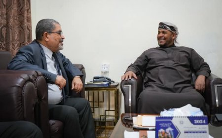 محافظ سقطرى : يلتقي رئيس جامعة حضرموت لبحث سبل تطوير التعليم الجامعي