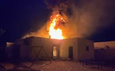 اشعال النيران في اسرة باكملها بمدينة تعز.. والسبب صادم