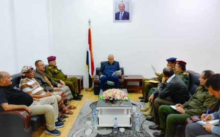 اللجنة الأمنية بتعز تناقش الاجراءات لضبط المطلوبين للعدالة