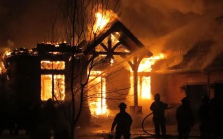 بعد خلاف على الإيجار.. مواطن في تعز يشعل النار في منزله وبداخله المستأجر وعائلته