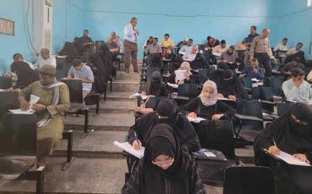 كلية الآداب بجامعة عدن تدشن امتحانات الفصل الأول في برامج الدراسات العليا