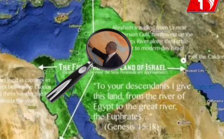 مخطط خطير وتزييف للتاريخ.. (خريطة إسرائيلية) تلتهم (5) دول عربية والسعودية تعلق