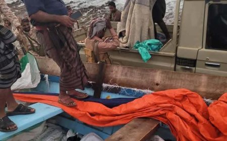 حملة أمنية بلحج :تضبط زورق محمل بالذخائر المتنوعة بالقرب من باب المندب