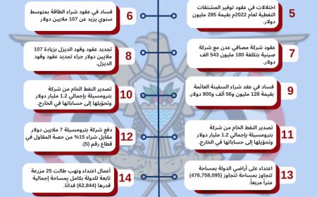 2025 عام محاربة الفساد!.. الرئيس العليمي ومجلسه الرئاسي يضعون ملفات الفساد تحت مجهر الرقابة والمحاسبة