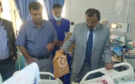 بتوجيهات طارق صالح.. وفد طبي وقيادي يطمئن على مصابي انفجار محطة الغاز في البيضاء بمشافي عدن 