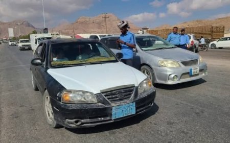 حضرموت....حملة أمنية لضبط المركبات غير المرقمة بالمكلا