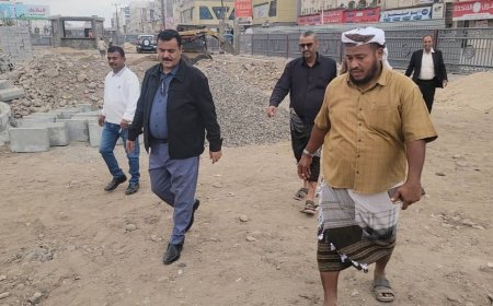 مدير عام المنصورة يتفقد مستوى إنجاز مشروع إنشاء "حديقة الزهور" بشارع التسعين