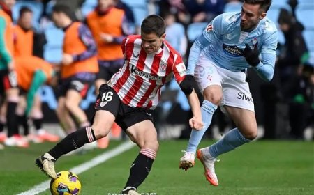 بفوزه على سلتافيجو.. بلباو يتقاسم المركز الثالث مع برشلونة