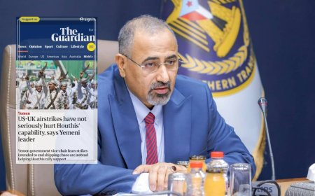 الرئيس الزُبيدي يدلي بتصريح جديد وناري لصحيفة (الجارديان) البريطانية.. تفاصيل