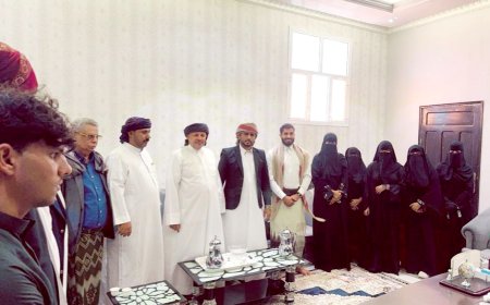 السلطان آل عفرار يستقبل رئيس وأعضاء اتحاد شباب الغد بقيادة الشيخ جميل السنح بلحاف