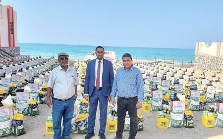 توزيع 260 سلة غذائية للمتضررين في الحديدة