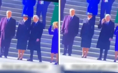 بالفيديو.. تصرف غير متوقع من بايدن تجاه زوجة ترامب يثير تفاعلاً واسعاً!