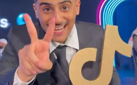 شاب يمني يفوز بجائزة أفضل صانع محتوى رياضي على تيك توك 2024م