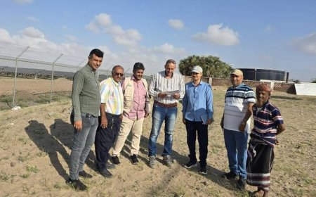 باخبيرة يطلع على سير الأعمال في مشروع تعزيز الأمن المائي بالطاقة المتجددة بعدن