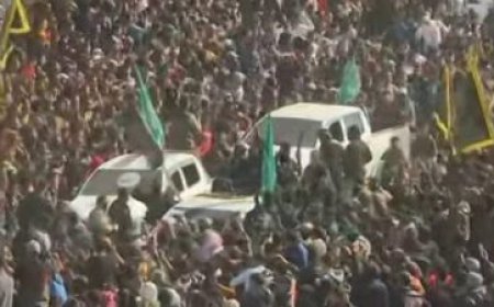 القسام اختارت تسليم الدفعة الثالثة للأسرى من أمام منزل السنوار ( فيديو )