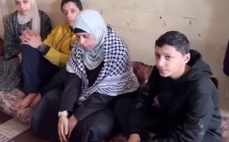 فيديو مفاجئ هنا يعيشون!!.. أول ظهور لزوجة محمد الضيف وأبنائها