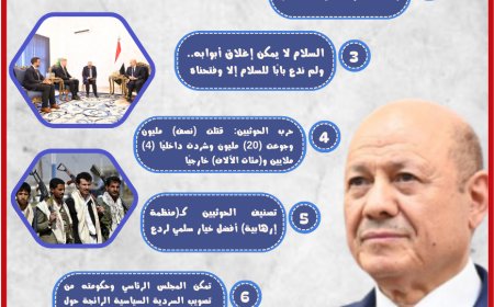 في حديث الصراحة.. أهم ما ورد في حوار الرئيس رشاد العليمي مع صحيفة (عكاظ)