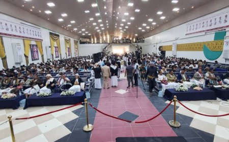 إب تحتفل في مأرب بالعرس الجماعي الأول لـِ 36 عريسا وعروسا من أبناء المحافظة