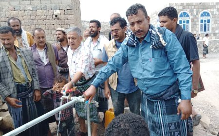 بدعم من سيدا وبحضور المهندس أنور المرفدي.. السلطة المحلية بالمسيمير تتسلم المرحلة الأولى من مشروع مياه نعمان