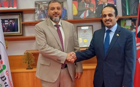 العواضي يبحث مع مسؤول كيني سبل تعزيز العلاقات التجارية بين البلدين