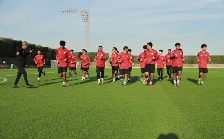 منتخب الشباب ينهي معسكره التدريبي في قطر ويستعد للسفر إلى الصين