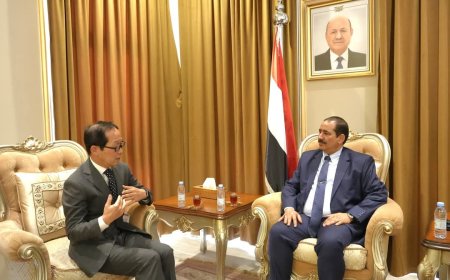 وزير الداخلية يلتقي السفير الياباني لدى بلادنا