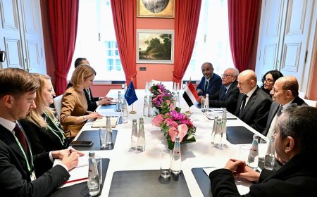 الرئيس العليمي يبحث مع الممثل الاعلى للاتحاد الاوروبي التعاون المشترك لردع التهديدات الارهابية