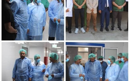 الوكيل باصريح و طريق يدشنان المشروع الطبي التطوعي لجراحة التجميل والحروق والتشوهات بهيئة مستشفى أبن سيناء بالمكلا بتمويل مركز الملك سلمان للإغاثة والأعمال الإنسانية 