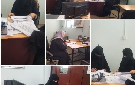 في إطار الاستعدادات والتحضيرات للاختبارات الوزارية القادمة... لجنة فحص الملفات بمكتب التعليم الفني عدن تباشر عملها لليوم الرابع على التوالي