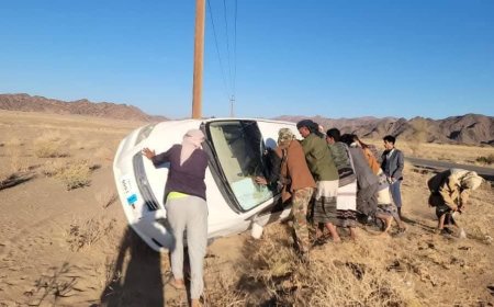 تعرض إعلامي في شبوة لحادث مروري مروع