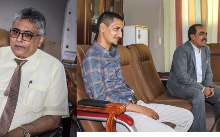 مدير عام خورمكسر يلتقي عميد كلية الآداب بجامعة عدن .