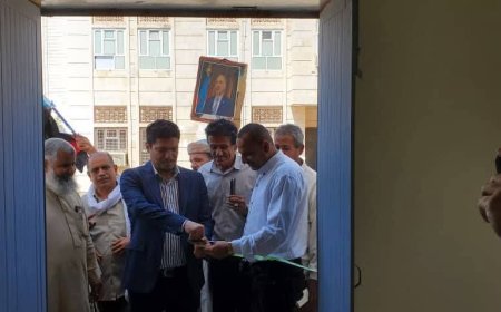 مدير عام مديرية البريقة يفتتح المبنى الجديد لادارة التربية والتعليم م/البريقة 