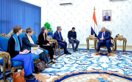 خلال استقبال سفرائهم في "معاشيق".. الزبيدي يدعو الاتحاد الأوروبي لتصنيف الحوثيين كمنظمة إرهابية