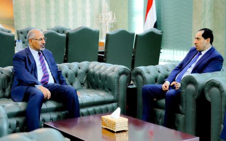 الزُبيدي يلتقي البكري ويناقش معه سير العمل بوزارة الشباب والرياضة