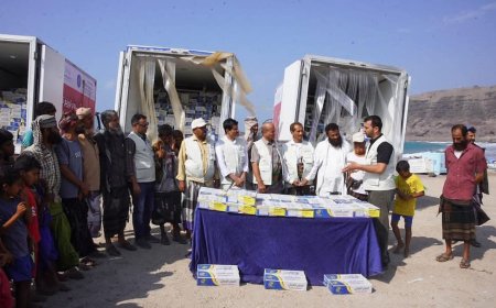 تعز.. خلية الاعمال الإنسانية للمقاومة الوطنية تدشن مشروع توزيع التمور