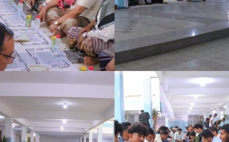 برعاية رئيس الجامعة وتمويل مؤسسة شروين للتنمية الانسانية.. الاتحاد العام لطلاب جامعة عدن ينظم الإفطار الجماعي الرابع لأساتذة وطلاب الجامعة