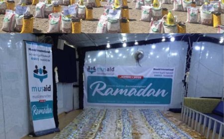 تعز :فجر الامل تنفذ الإفطار الجماعي في جبل حبشي وتوزع مائين سلة غذائية