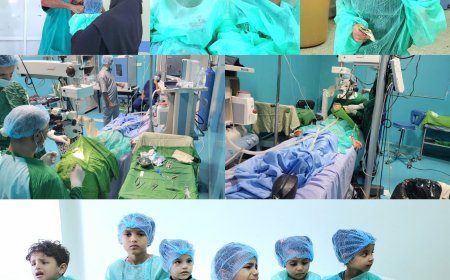 مبادرة الإعلامي صالح العبيدي تدشن عمليات تصحيح الحول لـ 30 طفلًا بدعم فاعل خير من أمريكا