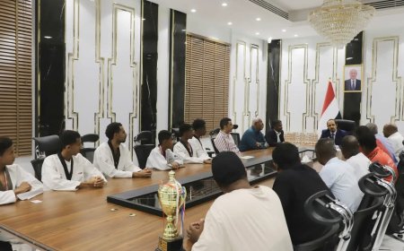محافظ حضرموت يُكرّم فريق التايكواندو الحائز على وصافة بطولة الوفاء السادسة للفقيد إبراهيم الحبشي