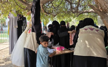 مؤسسة الأمل النسوية تدشن مبادرة اكسوهم 11 للأسر المحتاجة والأيتام وذوي الاحتياجات الخاصة بساحل حضرموت 