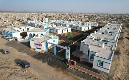 مأرب..افتتاح قرية "قطر الخير" تحوي 55 وحدة سكنية للنازحين الأكثر احتياجاً