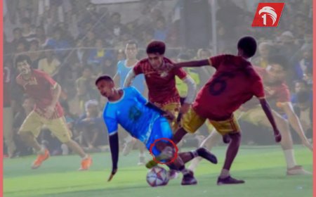 إصابة كابتن منتخب الشباب (عادل عباس) في دوري شعبي بلودر