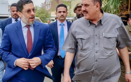 رئيس الوزراء يطلع على سير العمل في أمن عدن ويؤكد على أولوية الملف الأمني