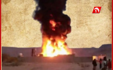 احتراق مصفاة نفط خام (بدائية)! في القطن وإصابة أحد العاملين بجروح خطيرة