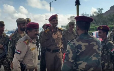 لجنة عسكرية تتفقد ألوية الحماية الرئاسية في عدن